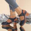 2025 New Ladies Shoes Closed Toe Women's Sandals Hollow Out Summer Retro Casual Plus Size Best Seller Heeled Sandals