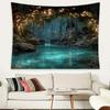 Magic Forest Cave Plant Landscape Wall Tapestry Polyester Fiber Decor for Living Room Office Party Decoration