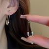 Silver Color Metal Safety Pin Stud Earrings For Women Men 90s Aesthetic EMO Y2K Jewelry Accessories