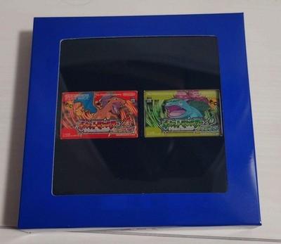 Pokemon Center Release Year Package Pin Set FireRed LeafGreen GBA Box Art