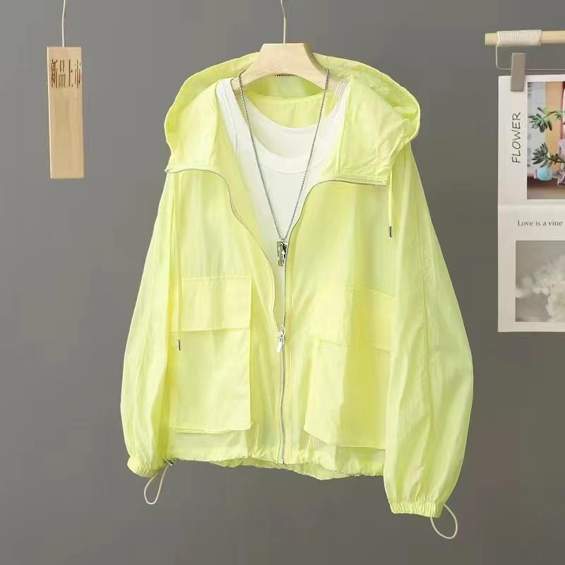 Women Sunscreen Coat Loose Large Size Breathable Sun-Protective Clothing Jacket Fashion Outdoor Thin Quick-Drying Top Female