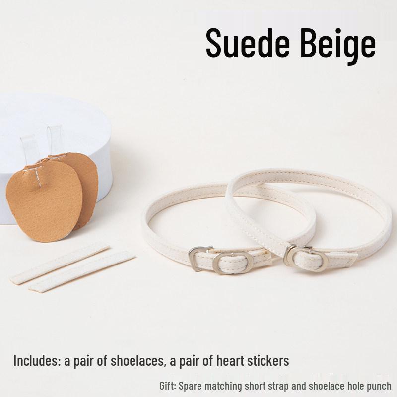 Non-Slip High Heel Strap with Suede Matte Finish - Secure Tie-Up Buckle Design