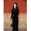 2025 Autumn/Winter Artistic Retro Chinese Qipao Dress with Gentle Waist-Cinching Style