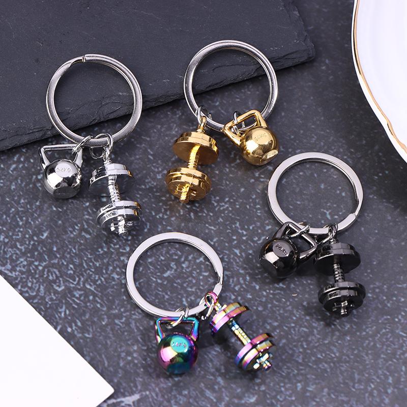 Mini Metall Hantel Schlüsselanhänger Für Mann Doppelhantel Fitnessstudio Werbung Kleines Geschenk Handy Rucksack Hängezubehör Schlüsselanhänger