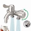 1 In 3 Out Three-Way Faucet 304 Stainless Steel Washing Machine Faucet Bathrooms Kitchen Sink