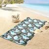 Shark Pattern Beach Towel Beach Towel Quick-drying for Travel Outdoor Sports Jogging Beach and Swimming