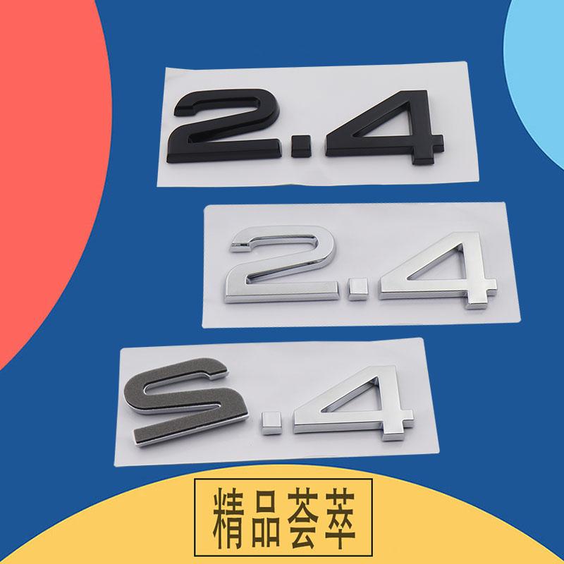 3D Premium 2.4 2.8 3.2 3.6 4.2 4.6 Logo Sticker Tail Bumper Badge Auto Rear Trunk Emblem Accessories