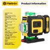 MELLWIN Professional 16 Lines 4D Laser Level with APP Remote Control – 360° Horizontal & Vertical Self-Leveling Green Beam Laser Tool