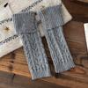 Harajuku Children's Leg Warmers Japanese Style Knitted Foot Cover Cute Lolita Knitted Socks  Autumn