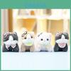 Plüschkatzen-Spielzeug aus kurzem Plüschmaterial für Schlüsselanhänger, Geschenk für Mädchen und Jungen