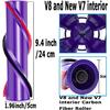 Direct Drive Carbon Fiber Floor Brush Roll Bar Replacement for DYSON V8 Cordless Cleaner Head Brush 967485-01 Part