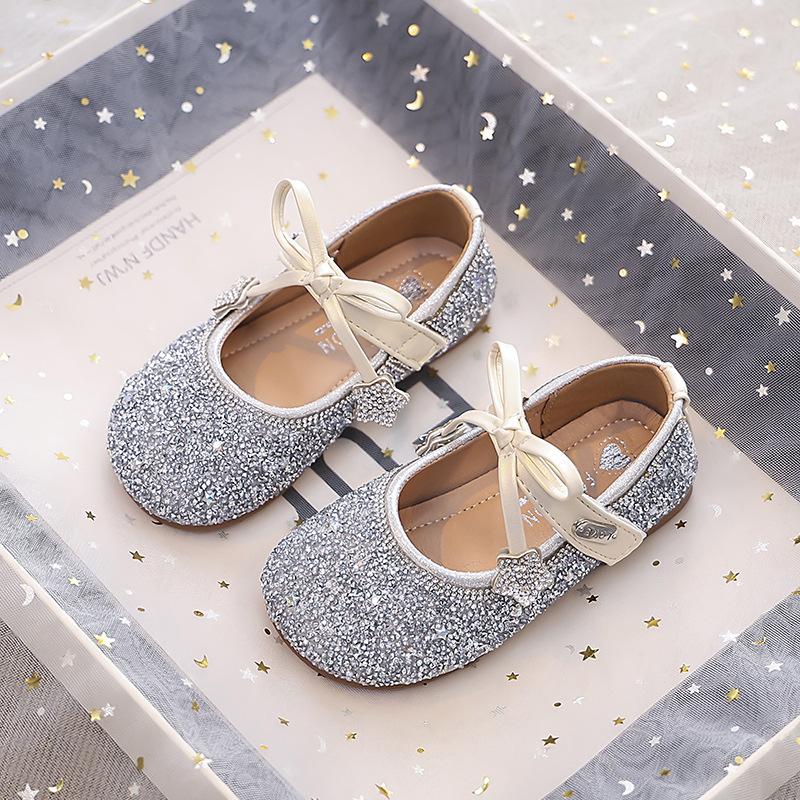 

Туфли принцессы для девочек 2025 новые детские туфли весенние розовые хрустальные туфли с платьем сверкающие туфли для малышки 23-25 yards whole box shot 30 pairs