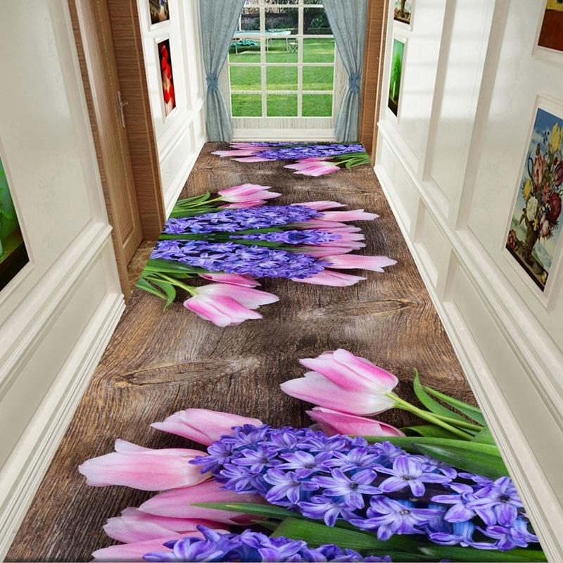 3D Long Corridor Carpets for Hallway Living Room Decoration Home Household Anti-skid Floor Mat Hotel Lobby Area Rug