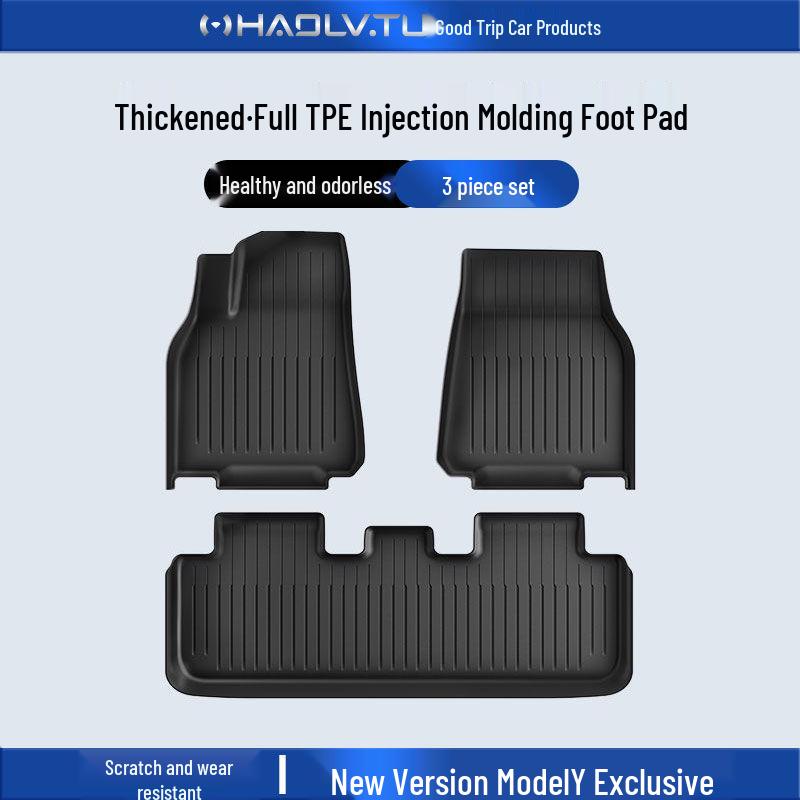 All-Weather TPE Foot & Trunk Mats for Tesla Model Y Refresh 3-piece Set