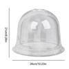 6Pcs Garden Plant Cloche Plant Dome Bell Cover Reusable Plastic Mini Greenhouse for Warming Garden Soil Plant Protect