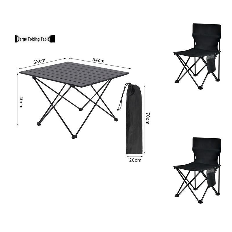 Jun Kai Wei Portable Aluminum Outdoor Folding Table Set
