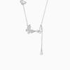 Female Light Luxury Niche Three Butterfly Tassel Necklace