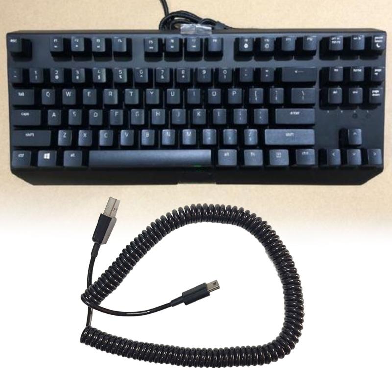 Keyboards Cable Replacement Plastic Metal Data Syncs Charging Wire for BlackWidow Tournament Part Repair