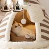 Komfortables Katzenhaus Haustierzelt Vierjahreszeiten Universell Geschlossen Hundebett Winter Warme Matten Outdoor Faltbar Maison Pour Chat Gatti
