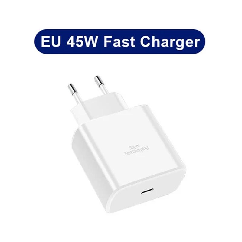 Încărcător Super Rapid 45W și Cablu Dublu Tip-C pentru Samsung S20/Note10