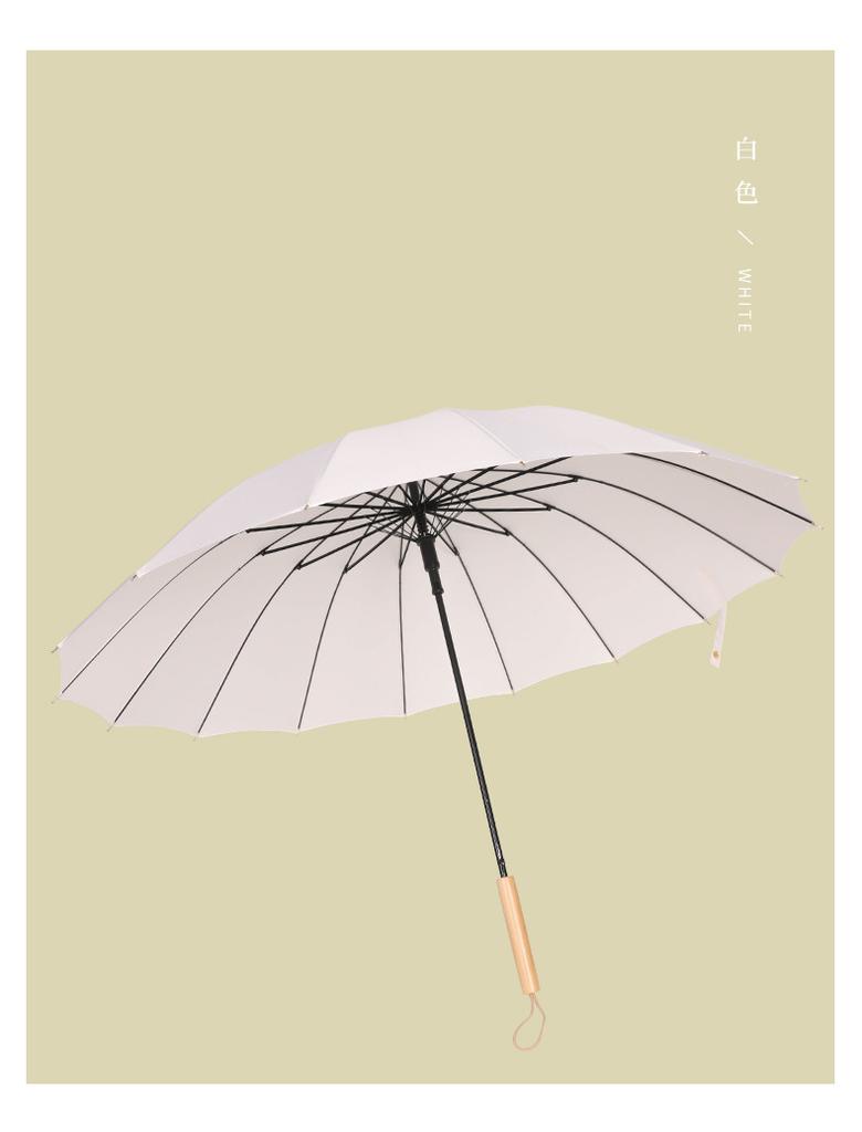 Japanese Simple, Small, Fresh and Creative Straight-shank Umbrella Automatic Umbrella Mori Series Sunny Umbrella Wholesale Can Print Logo