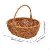 Geflochtener Picknickkorb Obst Praktisch Leicht Haltbarkeit, Dekorativ, Tragbar Organisation