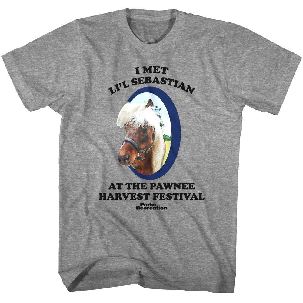 Parks and Recreation I Met Li l Sebastian Men T Shirt XL