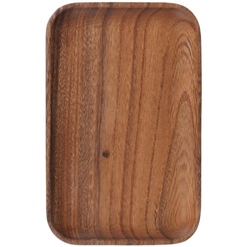 Artistic Dinnerware Handmade Walnut Tray Dining Table Decor Asymmetrical Shape Design Comfortable Tactile Feel