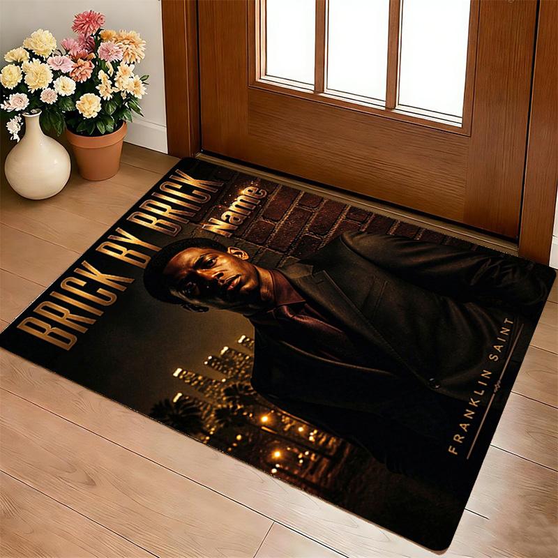 Custom Name Franklin Saint Carpet Rug for Bedroom Living Room Home Sofa Decoration,Playroom Sofa Office Home Decor Game Large Decor Floor Mat