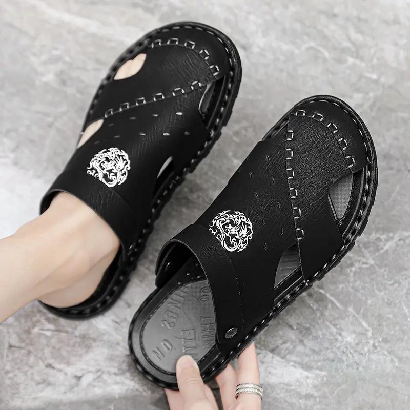 Fashion Platform Male Slipper Rubber Sabot Soft Men's Shoe Flat 2025 Style Original Low Price Summer Sale Y2k Designer Luxury Fun Slides