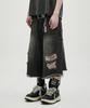 NOT4NERD Distressed Carpenter Bermuda Shorts - Black