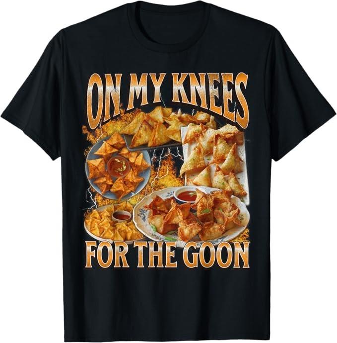 

На коленях Смешной мем про крабовые рангуны Пиратская графическая футболка XL