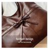 Autumn 2025 Women's High-End Soft Leather Tote Bag - Fashionable Single Shoulder Underarm Commuter Bag