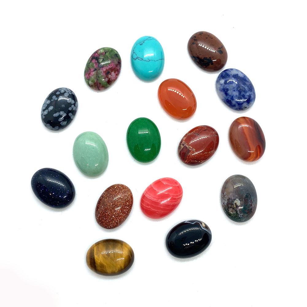 Red Green Ruby Zoisite Opal Cabochon, 18x25mm Flat, Smooth Loose Stone for DIY Jewelry & Accessories