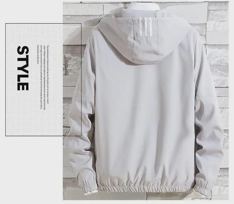 2022 Men's Trendy Hooded Spring/Autumn Lightweight Jacket