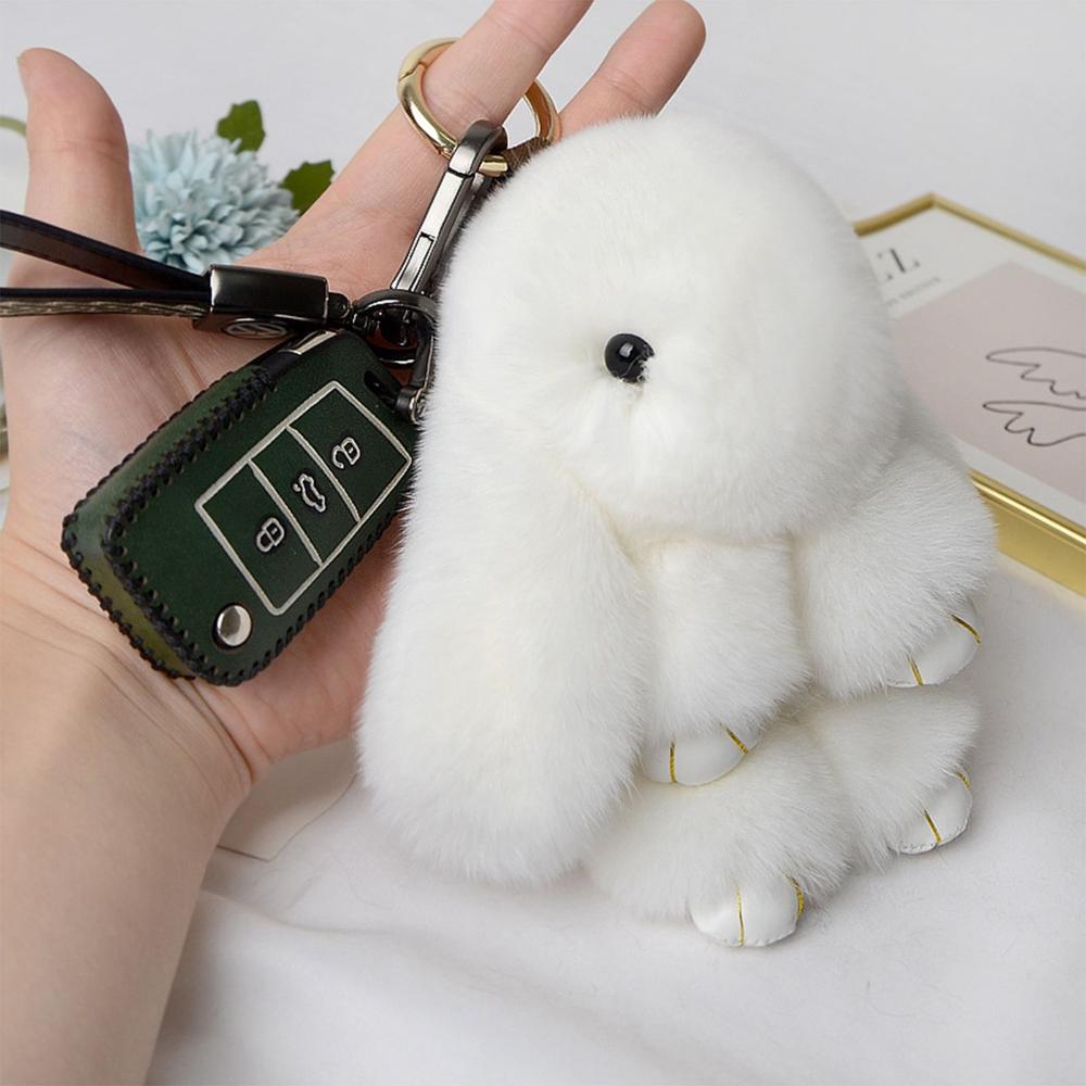 Charm Doll Gift Bag Pendant Plush Bunny Toy Rex Rabbit Fur Key Chain