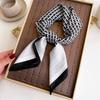 Fashion Versatile Small Square Scarf Thin Silk Scarf Light Luxury Alphabet Herringbone Headscarf Imitation Velvet Shawl Scarf Scarf Women