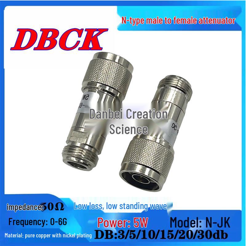 N-Type-JK Fixed Rotary Coaxial RF Attenuator 5W, 1-30dB