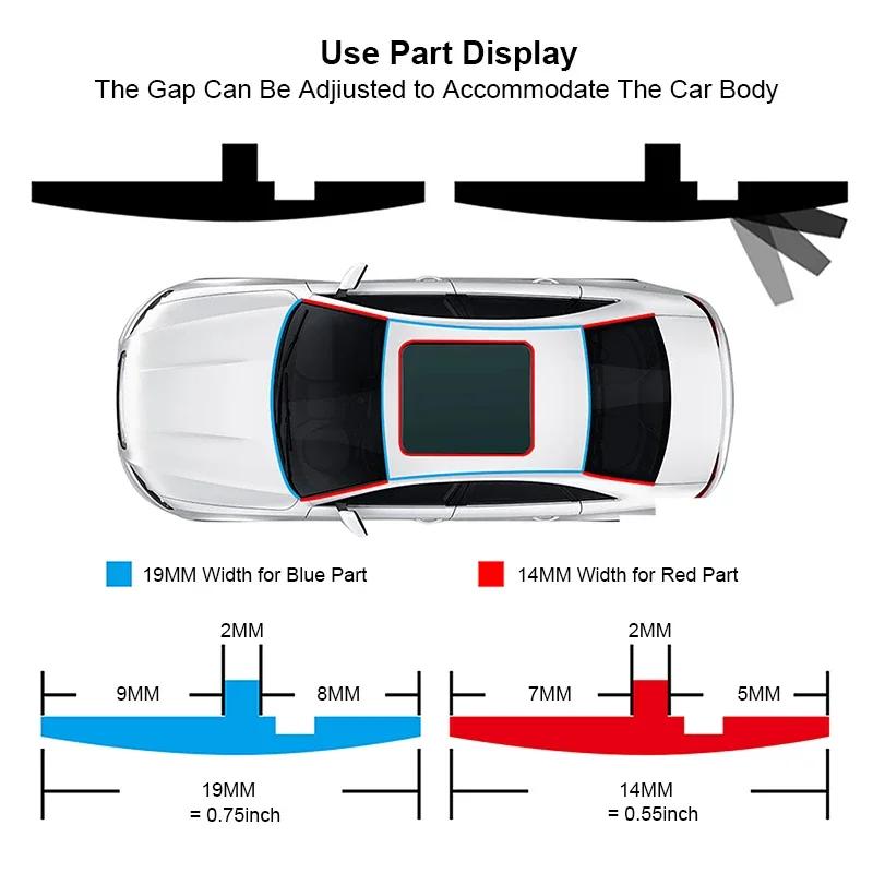 Car Windshield Seal Rubber Strip Auto Roof Window Edge Sticker Noiseproof Sound Insulation Car Waterproof Dustproof Weatherstrip