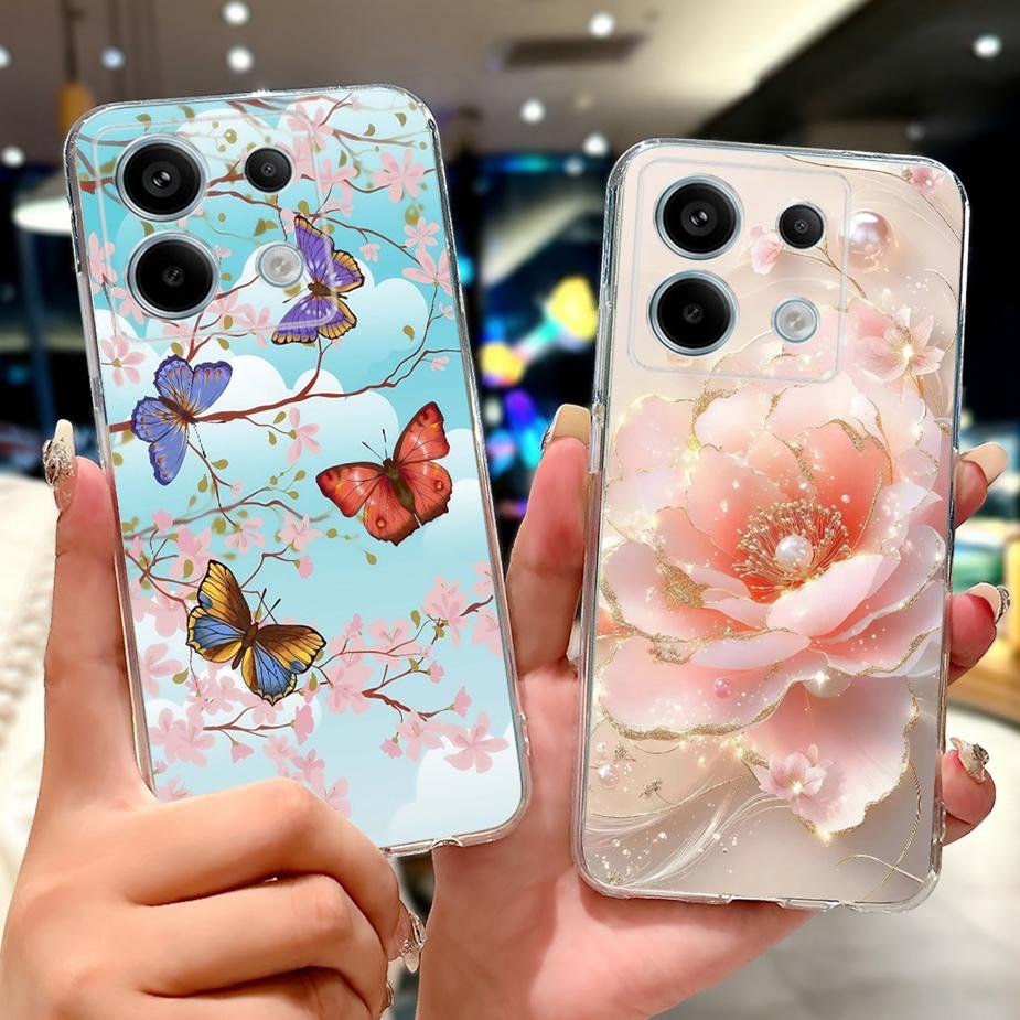 For Xiaomi Redmi Note 13 4G Case Note13 Pro New Fashion Painted Cover Soft Silicone Phone Case For Redmi Note 13 Pro Plus Fundas