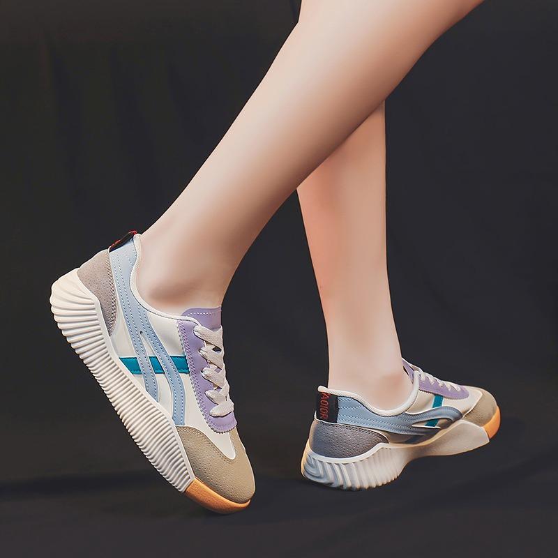 Little White Shoes Women's Spring New Versatile Student Board Shoes Breathable Women's Running Casual Shoes