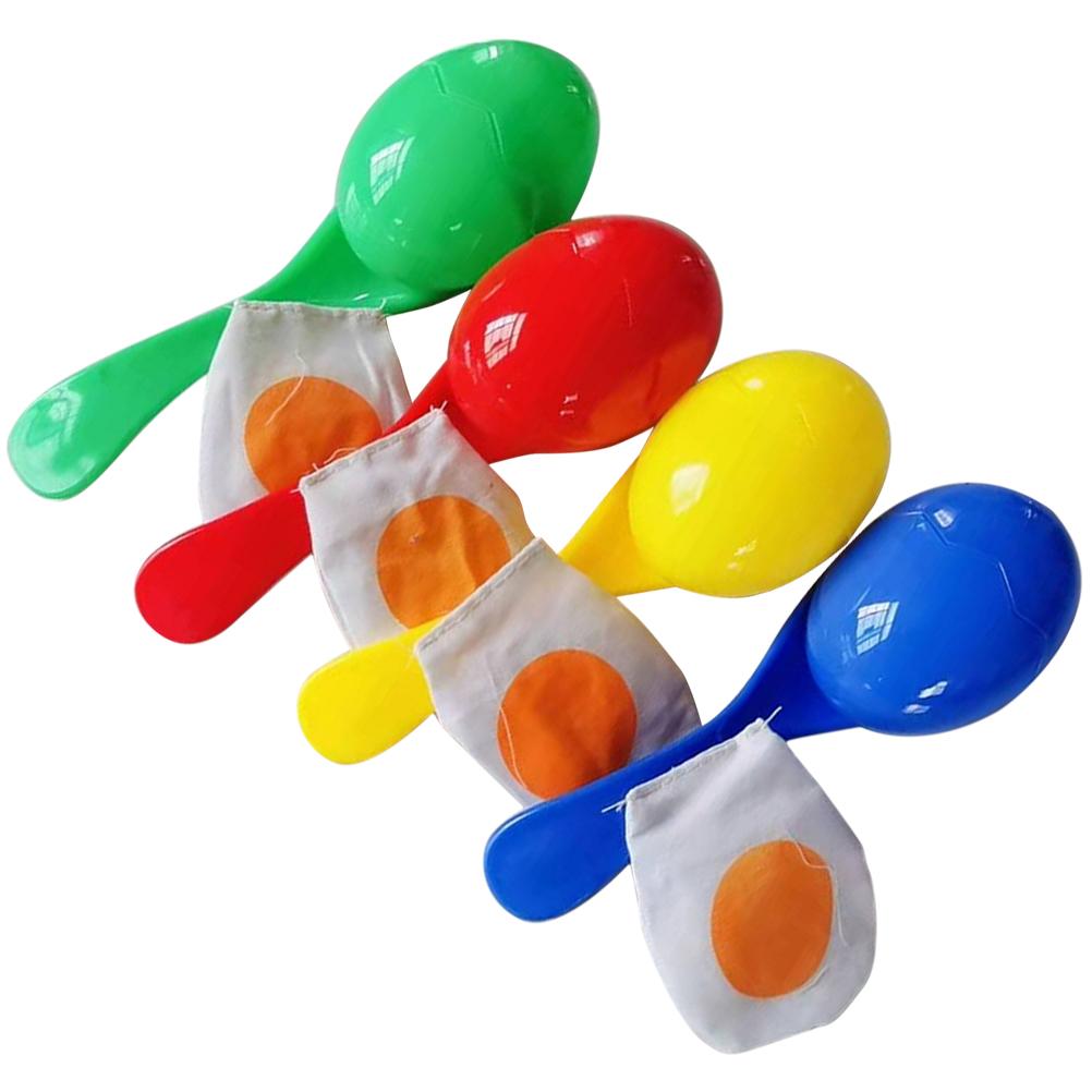 4 Pcs Kids Playset Outdoor Spoons Game Egg Toy Tea Party Favors Birthday Games for 8-12