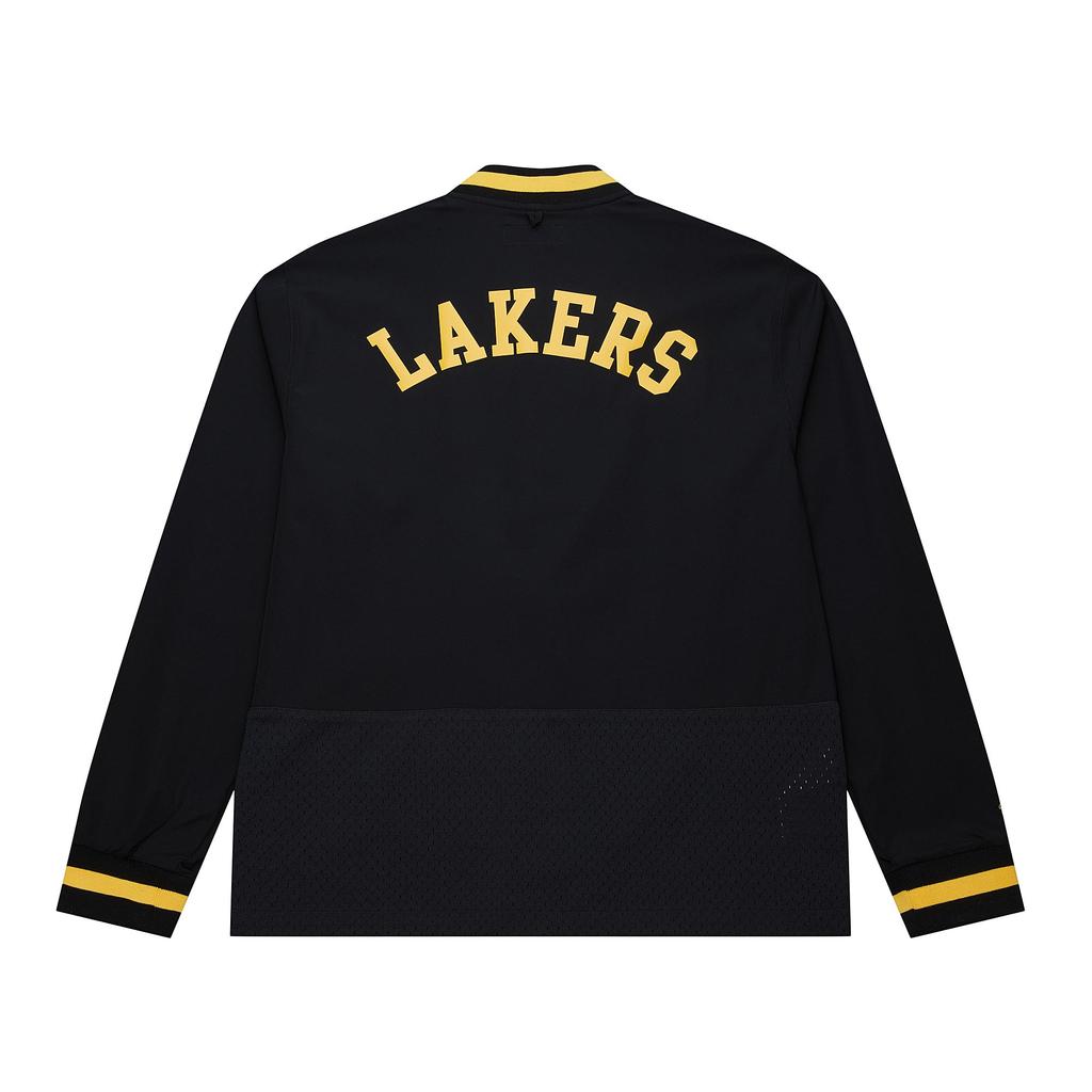 Mitchell Ness X NBA Jacket Unisex Black JK10110-LALBLCK