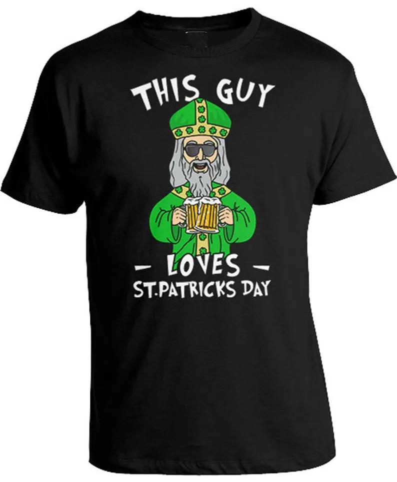 

This Guy Loves St Patricks Day Funny Festivals Beer TShirt 100 Cotton ONeck Short Sleeve Casual Mens Tshirt Size S3XL S