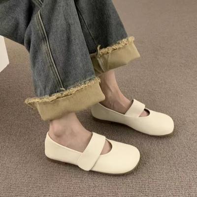 Casual Single Shoes for Women Retro Concise Shallow Mary Jane Shoes Soft Soled Flats Women Shoes Zapatos De Mujer 2024