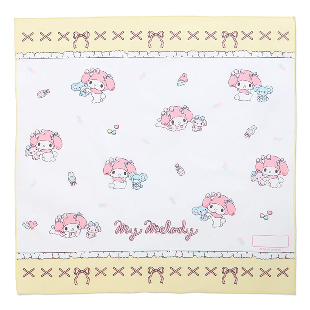Sanrio Lunch Cloth Set of 43 x 43 Name Space My My Melody SANRIO 3, Approx. cm, 100% Cotton, Included, Melody, Character, 880019,