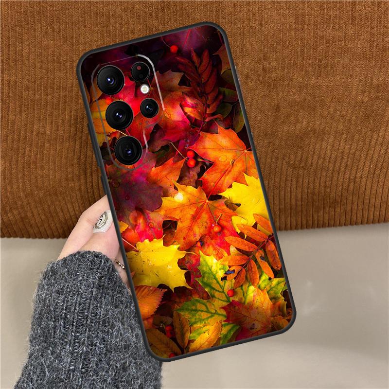Colorful Leaves Phone Case For Samsung Galaxy S25 Ultra S9 S10 Plus S20 S21 S22 S23 FE S24 Ultra Back Cover