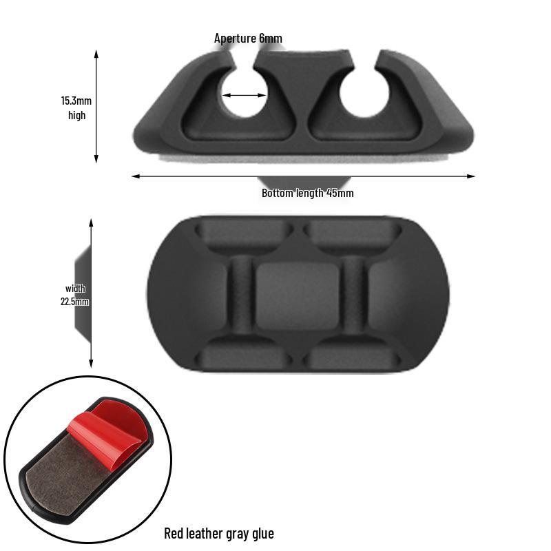 Self-Adhesive Silicone Cable Organizer for Cords and Earphones