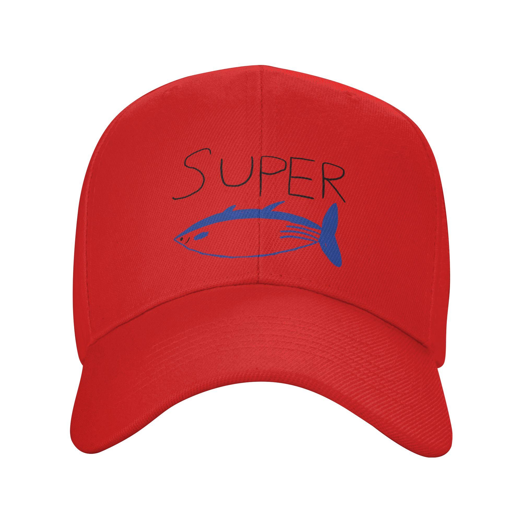 Super Tuna  Funny Tuna Fish Cap For Unisex Women Fashion Baseball Cap  Dad Hat Casual Headewear Adjustable One Size