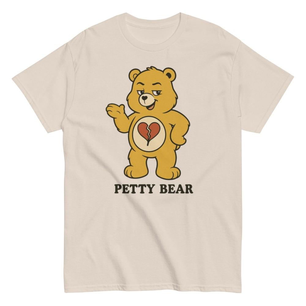 Unisex Petty Bear Tee, Funny Care Bear T-Shirt, Custom Care Bear Inspired Tee